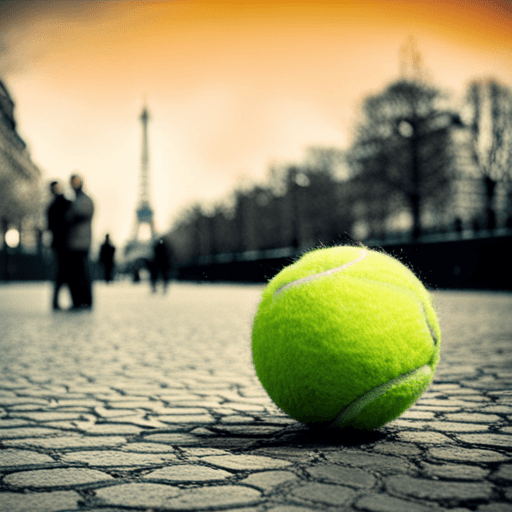 sunny tennis in Paris